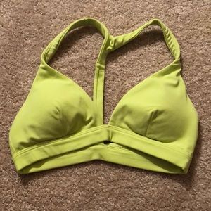 Athleta highlighter yellow sports bra